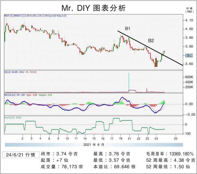 Mr. DIY图表分析