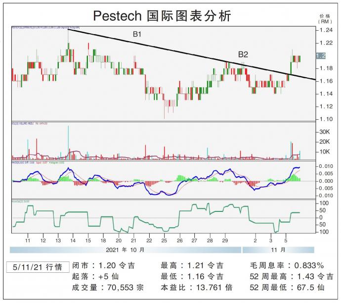 Pestech国际图表分析05/11/21