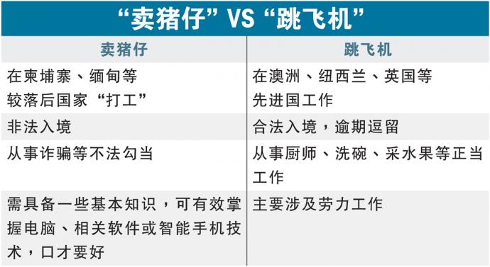 “卖猪仔” VS “跳飞机” 