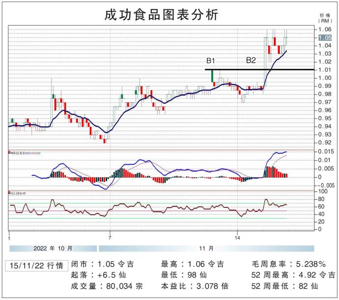 成功食品图表分析