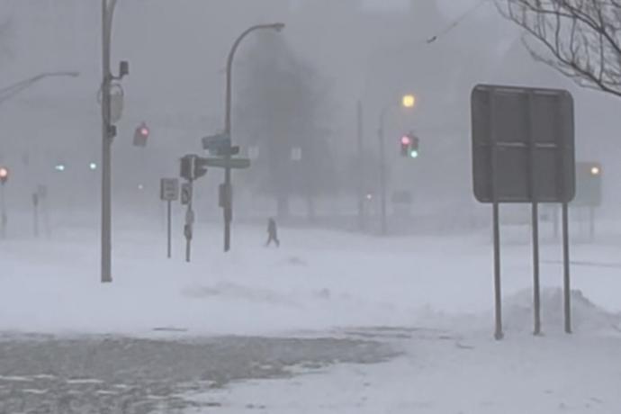 美国 暴风雪 冰封