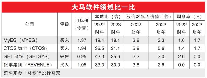 大马软件领域比一比