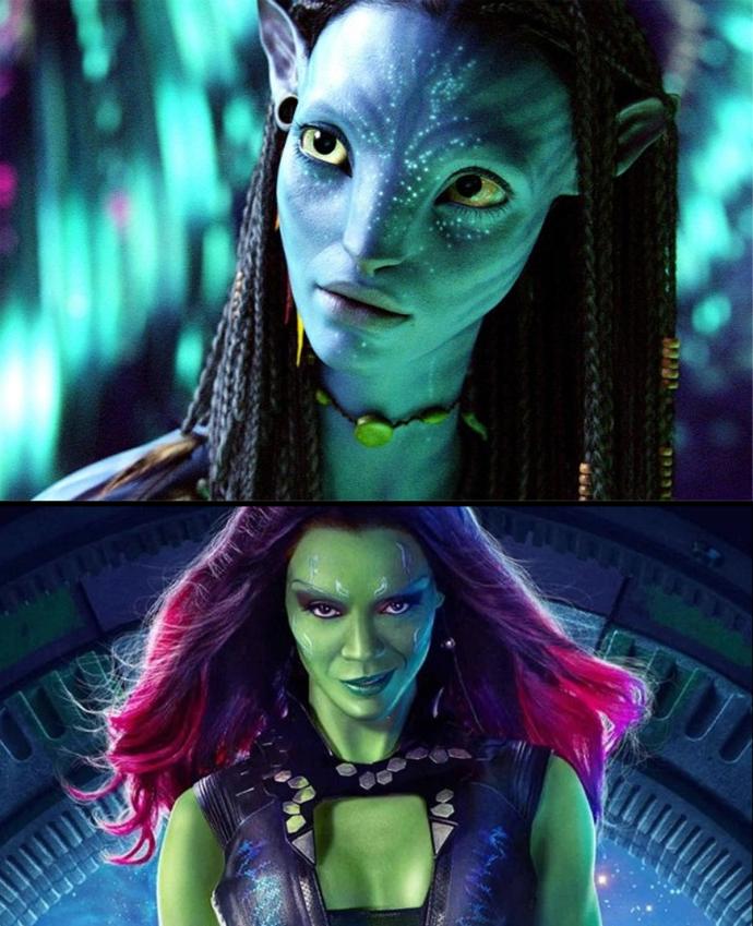 Zoe Saldana, 最高累积票房, James Cameron, Avatar:The Way of Water, Avatar, Avengers: Infinity War, Avengers: Endgame, 20亿美元票房, 柔伊莎唐娜, 复仇者联盟, 阿凡达, 