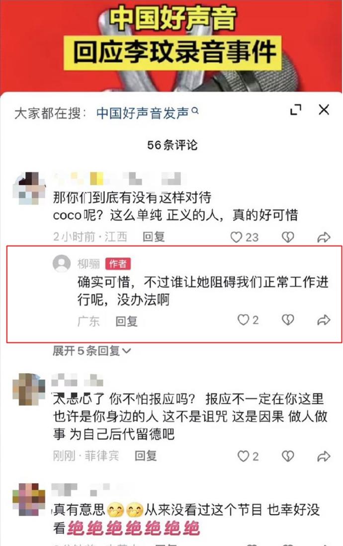 柳骊回应网友