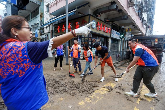 香港 清理街道