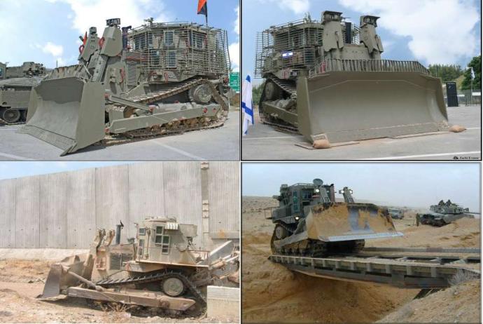 IDF Caterpillar D9R 超实用多功能推土机 以色列用“泰迪熊”包围加沙