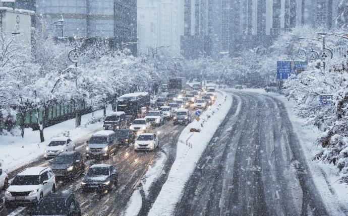 韩国大雪