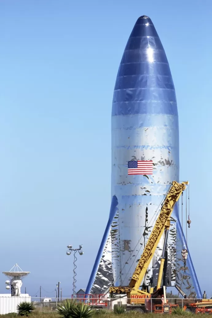 SpaceX的星舰原型Starhopper(美联社)