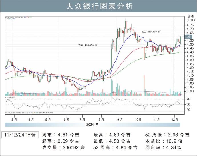 大众银行图表分析