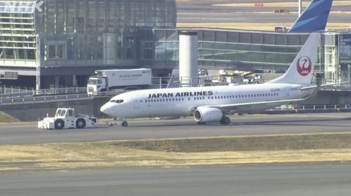 日航JL182波音737-800客机（取自日本放送协会（NHK））