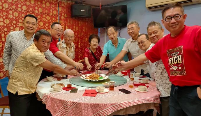 瓜冷中华商会与乡团 新春聚餐